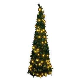 Árbol de Navidad plegable con luces 1,5m