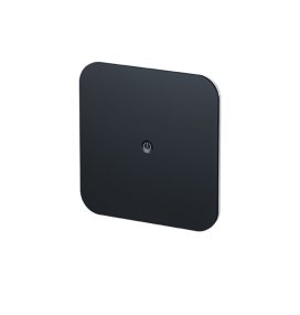 Aplique de pared led recargable superficie cuadrado 2W con cambio de tono de luz e intensidad negro