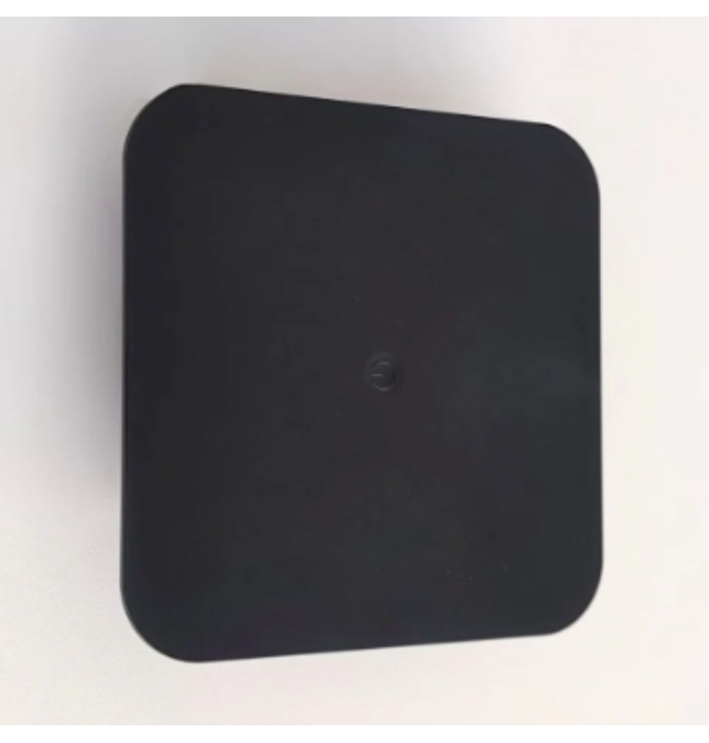 Aplique de pared led recargable superficie cuadrado 2W con cambio de tono de luz e intensidad negro