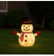 Muñeco de nieve plegable con 8 funciones de luz cálida 70cm