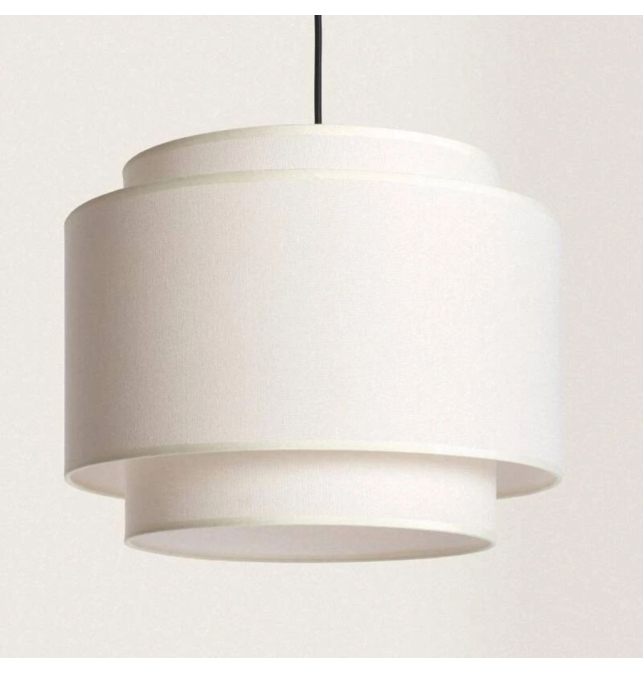 Lámpara colgante decorativa de metal y tela Tigris Ø40cm