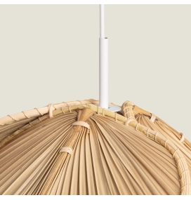 Lámpara de techo colgante fibras naturales Natura