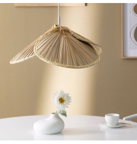 Lámpara de techo colgante fibras naturales Natura
