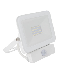 Foco proyector led 20W con sensor de movimiento blanco 4000K