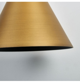 Lámpara colgante Mantra Cono 10W 3000K Regulable Triac cuero Ø18cm