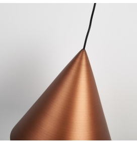 Lámpara colgante Mantra Cono 10W 3000K Regulable Triac cobre Ø18cm