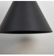 Lámpara colgante Mantra Cono 10W 3000K Regulable Triac negra Ø18cm