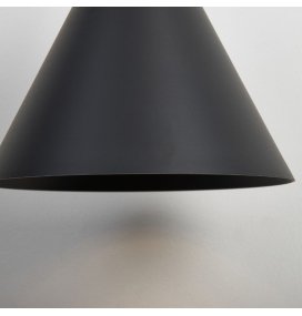 Lámpara colgante Mantra Cono 10W 3000K Regulable Triac negra Ø18cm