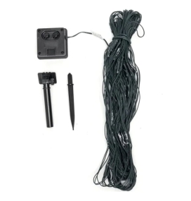 Cortina de guirnalda exterior solar navideña 1,5x1,5m 6500K