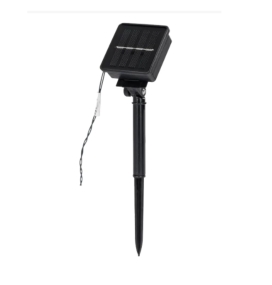 Cortina de guirnalda exterior solar navideña 1x1m 6500K