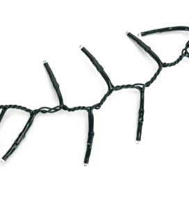 Cortina de guirnalda exterior solar navideña 1x1m 6500K