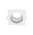 Aplique cuadrado blanco con reflector aluminio 85x85x46mm
