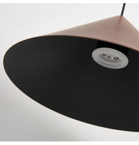 Lámpara colgante Mantra Cono 10W 3000K Regulable Triac cobre Ø24cm