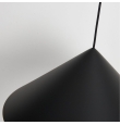 Lámpara colgante Mantra Cono 10W 3000K Regulable Triac negra Ø24cm