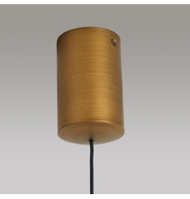 Lámpara colgante Mantra Cono 10W 3000K Regulable Triac cuero Ø30cm