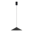 Lámpara colgante Mantra Cono 10W 3000K Regulable Triac negra Ø30cm