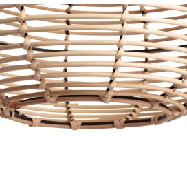 Lámpara colgante de ratán con cable negro Amara