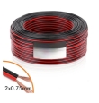 Cable 2 hilos rojo/negro 0,75mm (Precio por metro)