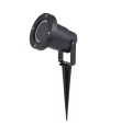 Pincho para jardin para bombilla GU10 IP65 negro
