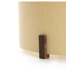 Lámpara de mesa con led integrado Faro Cata Fresno nogal 2200K