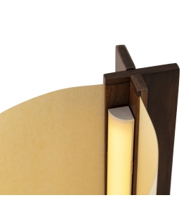 Lámpara de mesa con led integrado Faro Cata Fresno nogal 2200K