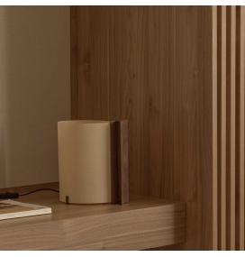 Lámpara de mesa con led integrado Faro Cata Fresno nogal 2200K