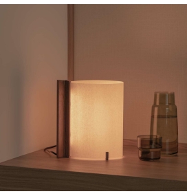 Lámpara de mesa con led integrado Faro Cata Fresno nogal 2200K