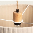 Lámpara de techo colgante de lino Amaia beige