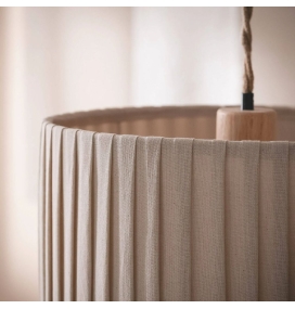 Lámpara de techo colgante de lino Amaia beige