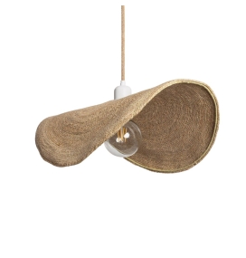 Lámpara de techo colgante de fibras naturales Luciana