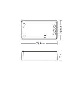 Controlador 3 en 1 para tiras led 12-24V RGB, RGBW y RGBCCT Wifi