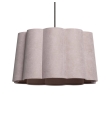 Lámpara de techo colgante de lino rosa Ayla