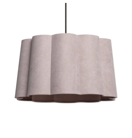 Lámpara de techo colgante de lino rosa Ayla