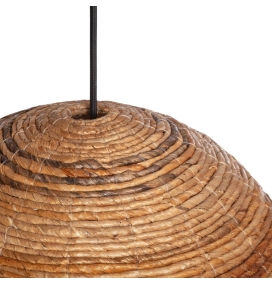 Lámpara de techo colgante de ratán y ramio Luma