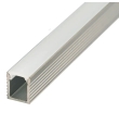 Perfil de superficie extrafino para tiras led 2000x7.8x9mm plata