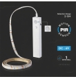 Tira de led con sensor de movimiento 2.4W 1 Metro 2700K a pilas