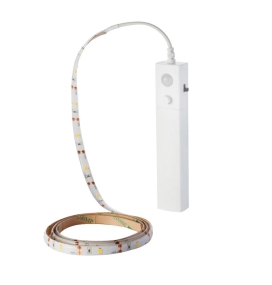 Tira de led con sensor de movimiento 2.4W 1 Metro 2700K a pilas