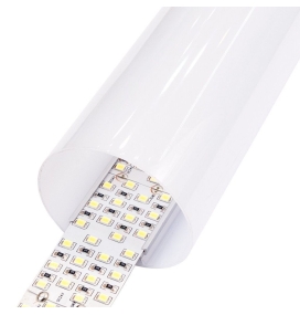 Perfil de aluminio cilíndrico para tiras led Ø20,4mm blanco 2 metros