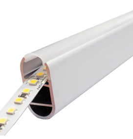 Perfil de aluminio para interior de armarios 15,2x30,35mm 2 metros plata