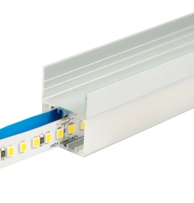 Perfil de aluminio para armarios 26,9x20mm 2 metros plata