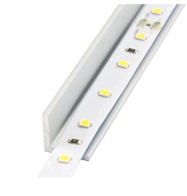 Perfil de aluminio en L para tiras led 15x15mm 2 metros plata
