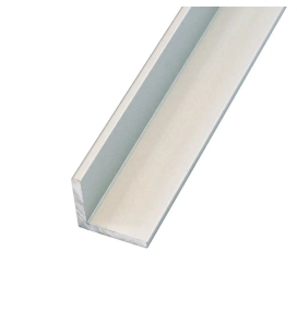 Perfil de aluminio en L para tiras led 15x15mm 2 metros plata
