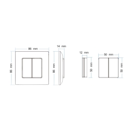 Control remoto de regulación led 220-230V 2 zonas
