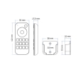 Mando control remoto RF 8 zonas para iluminación led monocolor 220-230V