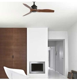 Ventilador de techo JUST FAN negro/madera