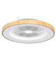 Ventilador de techo TIBET madera y blanco