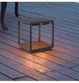 Sobremuro solar MERIBEL grafito con sensor PIR