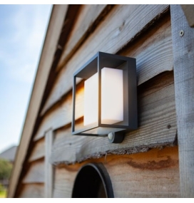 Aplique solar de pared con sensor PIR 3W 300Lm 3000K