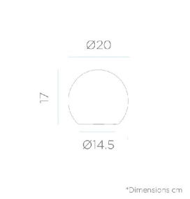 Bola iluminada  BULY 20 Solar Smarttech flotante