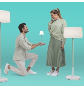 Lámpara led Newgarden Lola Slim 30 gris claro